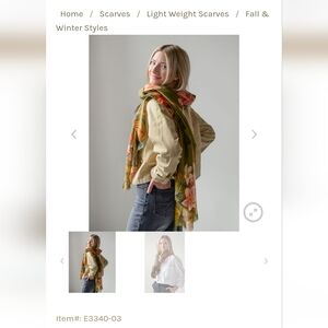 nwot joy susan large scarf